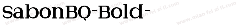 SabonBQ-Bold字体转换