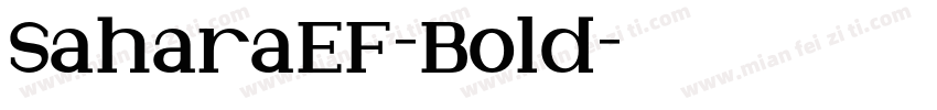 SaharaEF-Bold字体转换