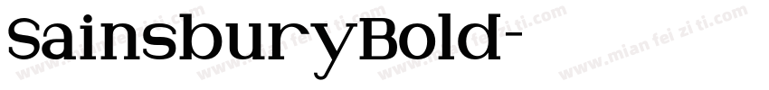 SainsburyBold字体转换
