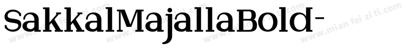 SakkalMajallaBold字体转换