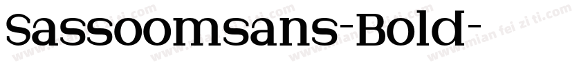 Sassoomsans-Bold字体转换