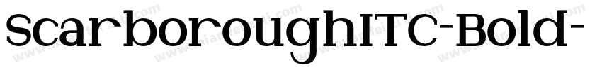 ScarboroughITC-Bold字体转换