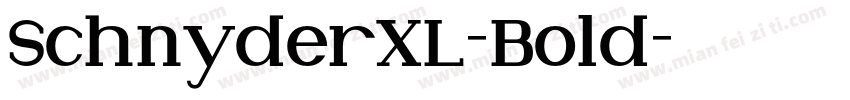 SchnyderXL-Bold字体转换