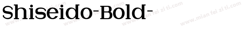 Shiseido-Bold字体转换