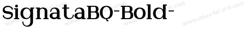 SignataBQ-Bold字体转换