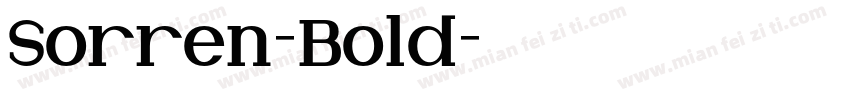 Sorren-Bold字体转换