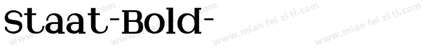 Staat-Bold字体转换