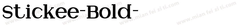 Stickee-Bold字体转换