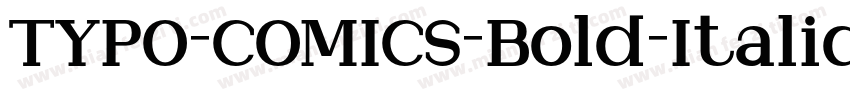 TYPO-COMICS-Bold-Italic-DEMO字体转换