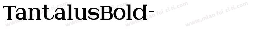 TantalusBold字体转换