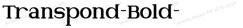 Transpond-Bold字体转换