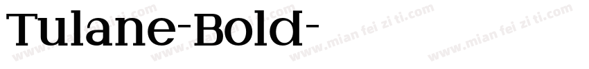 Tulane-Bold字体转换