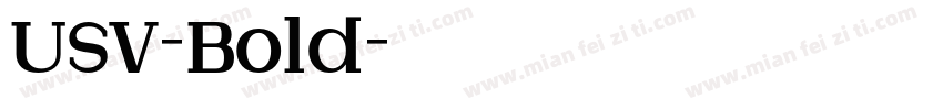 USV-Bold字体转换
