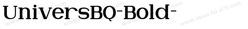 UniversBQ-Bold字体转换