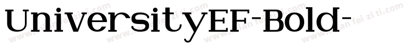 UniversityEF-Bold字体转换