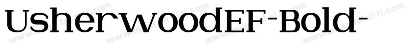 UsherwoodEF-Bold字体转换