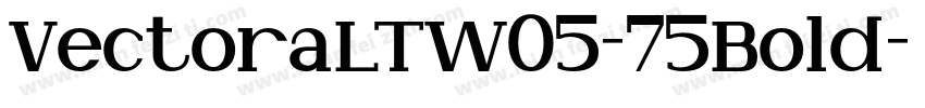VectoraLTW05-75Bold字体转换