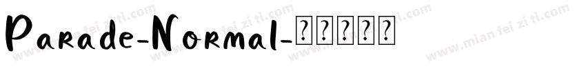 Parade-Normal字体转换