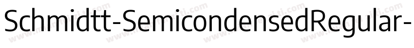Schmidtt-SemicondensedRegular字体转换