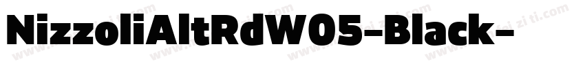 NizzoliAltRdW05-Black字体转换