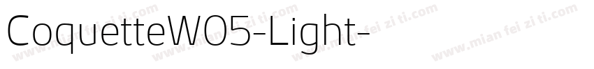 CoquetteW05-Light字体转换