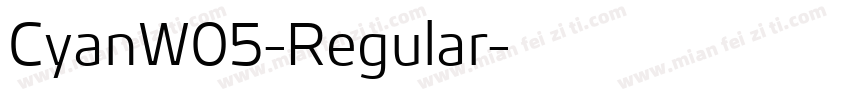 CyanW05-Regular字体转换