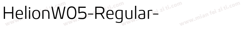 HelionW05-Regular字体转换