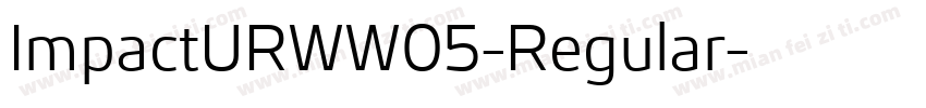ImpactURWW05-Regular字体转换
