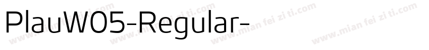 PlauW05-Regular字体转换