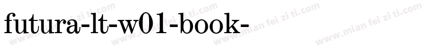 futura-lt-w01-book字体转换