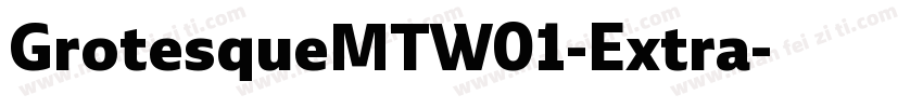 GrotesqueMTW01-Extra字体转换
