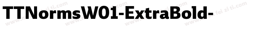 TTNormsW01-ExtraBold字体转换