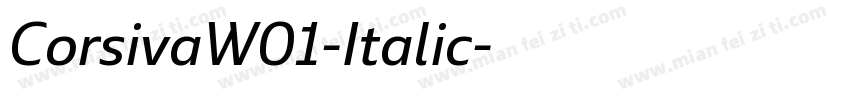 CorsivaW01-Italic字体转换