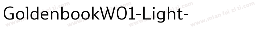 GoldenbookW01-Light字体转换