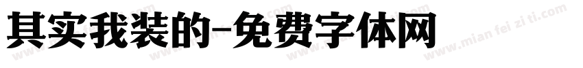其实我装的字体转换