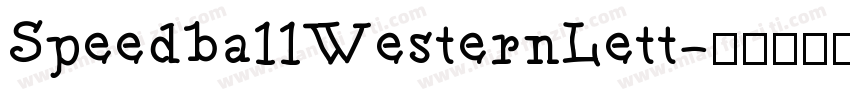 SpeedballWesternLett字体转换