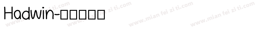 Hadwin字体转换