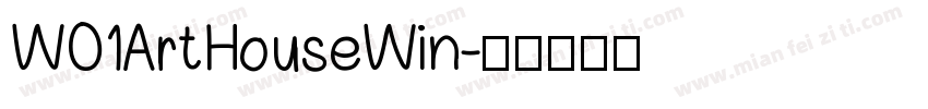 WO1ArtHouseWin字体转换