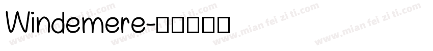 Windemere字体转换