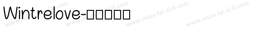 Wintrelove字体转换