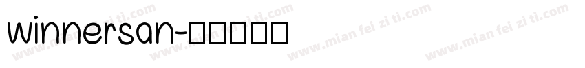 winnersan字体转换