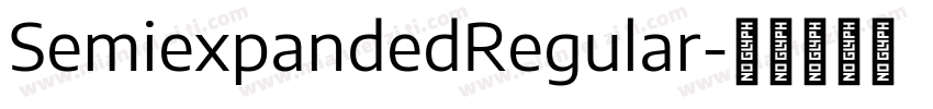 SemiexpandedRegular字体转换
