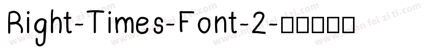 Right-Times-Font-2字体转换