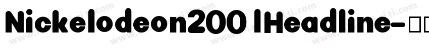 Nickelodeon2001Headline字体转换