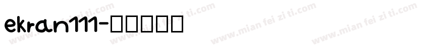 ekran111字体转换