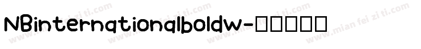 NBinternationalboldw字体转换