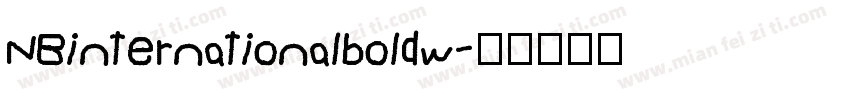 NBinternationalboldw字体转换