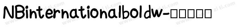 NBinternationalboldw字体转换