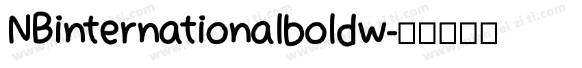 NBinternationalboldw字体转换