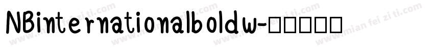 NBinternationalboldw字体转换